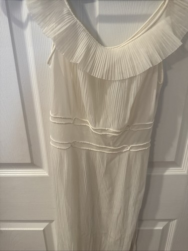 Vintage 50s Luxite by Holeproof Long Cream Nylon Gown Size 32 Made in USA - Picture 3 of 10