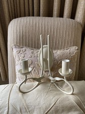 Ivory cream electric wall light, Elstead lighting, quality handmade