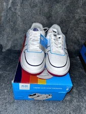 Aldi Gear White Logo Sneakers Womens Size 8 Brand New