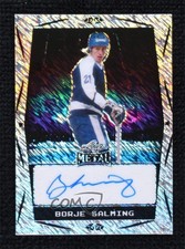 2024 Leaf Metal Legends Silver Diagonal Shimmer 6/10 Borje Salming Auto HOF 11jd