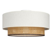 Deckenlampe Schlafzimmer Wiener Geflecht Weiß E27 Ø 45 Cm Deckenleuchte Flur