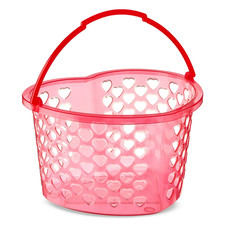New Heart-Shaped Basket, Red, 8" x 5", Sweetheart Day Gift Basket 4pack