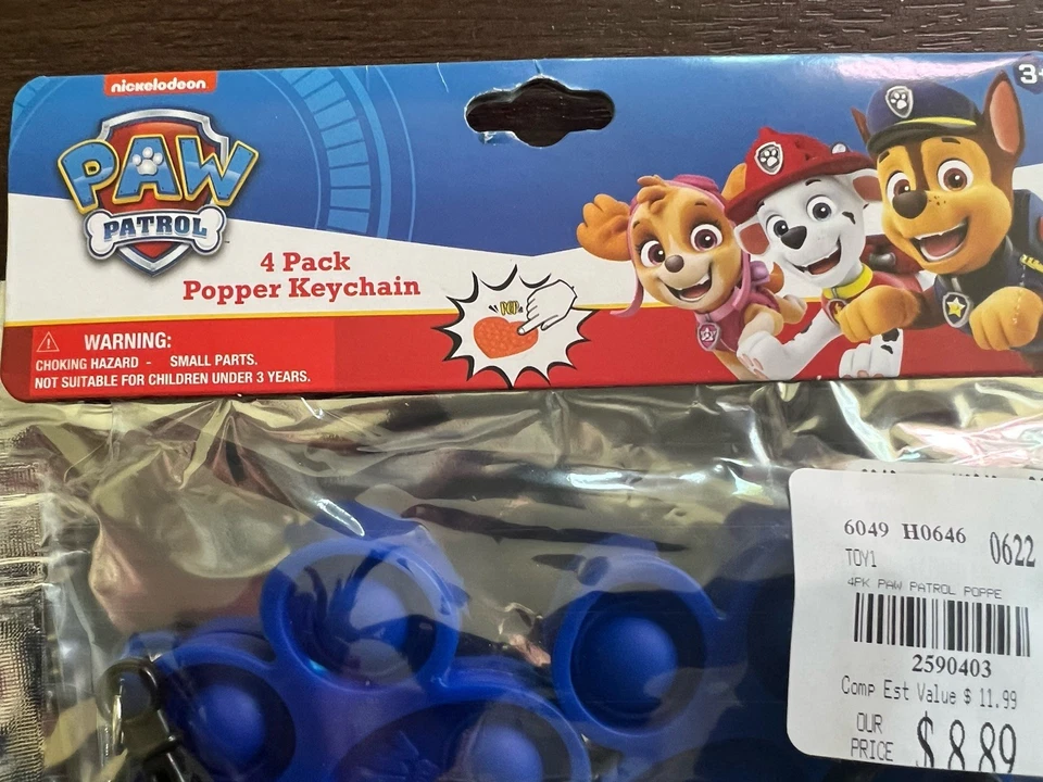 24 ct Paw Patrol LOL Sorpresa Disney Princesa Popper Llaveros Favores San Valentín Foto 3 de 4