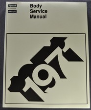 1971 Chrysler Plymouth Body Service Manual Satellite Barracuda Imperial Reprint 1971 Chrysler Plymouth Body Service Manual Satellite Barracuda Imperial Reprint