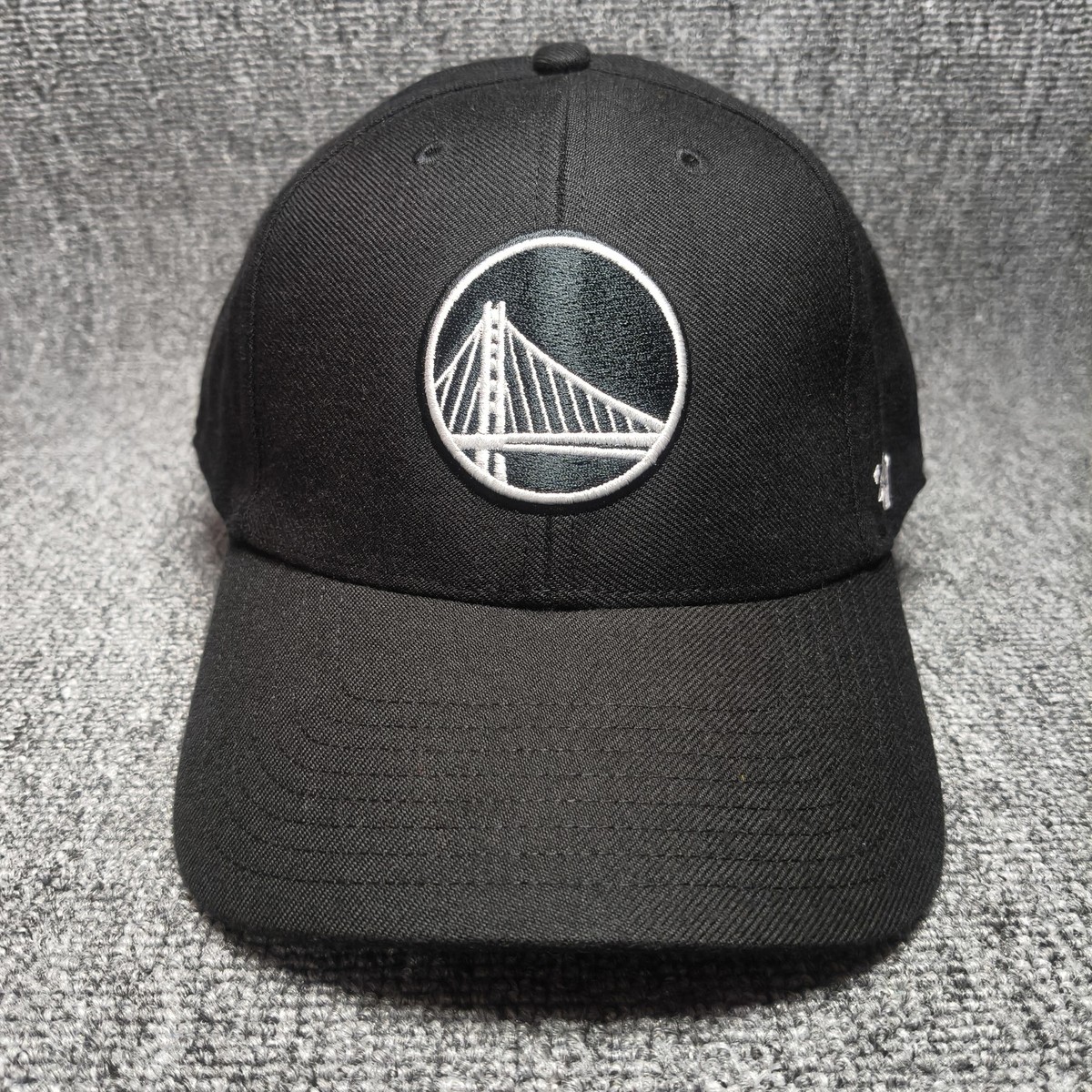 '47 Brand Golden State Warriors NBA Black Snapback Hat Cap