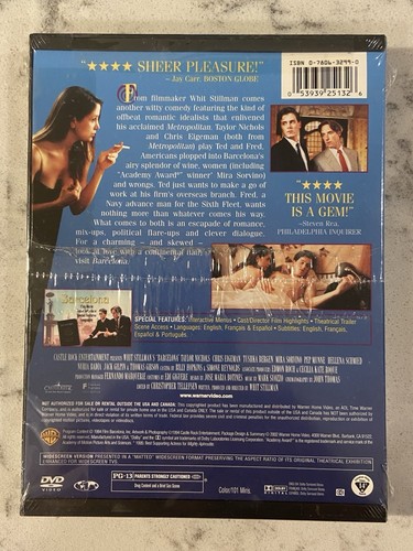 NEW & SEALED ~ Barcelona (DVD, 2002) Whit Stillman, Chris Eigeman - Picture 2 of 2