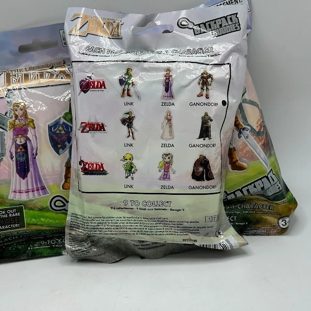 3x The Legend Of Zelda Rucksack Begleiter Nintendo Versiegelt Blind Bag Set 2016 - Bild 2 von 2