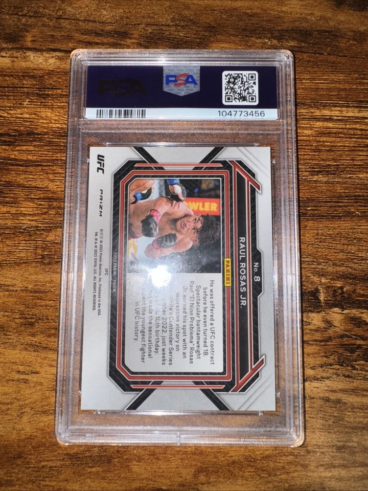 2023 Prizm UFC Blue Wave Prizm Raul Rosas Jr. PSA 10 Rookie - Image 2 of 2