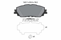 Bremsbelagsatz Scheibenbremse Textar 2276801 FüR Lexus Toyota Rav 5 Hr Van Camry