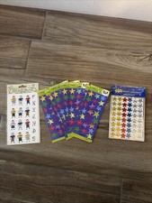 Lot Of 3 Vintage Hallmark Stickeroni Stickers Stars Friends New Sheets