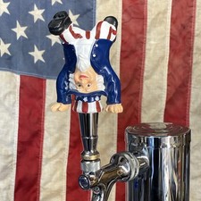 Uncle Sam Beer Tap Handle USA Freedom President Independence Day America