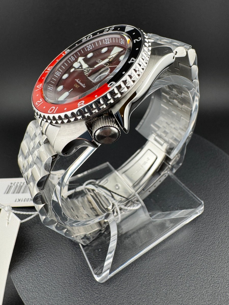 Seiko 5 Sports SSK031K1 GMT Red Dial Automatic 42.5mm Men's Watch