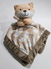 Carter's Baby Fox Lovey Security Blanket Plush Tan Brown 2016