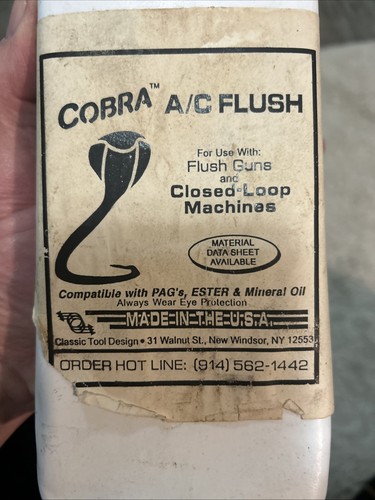 Cobra A/C Flush USA For Use With Closed Loop Machines Flush Guns - Picture 2 of 6