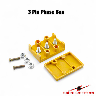 EBike 3 Pin Phasenbox Nabe Motor Kabel Stecker Block Drähte Hochstrom 2000W