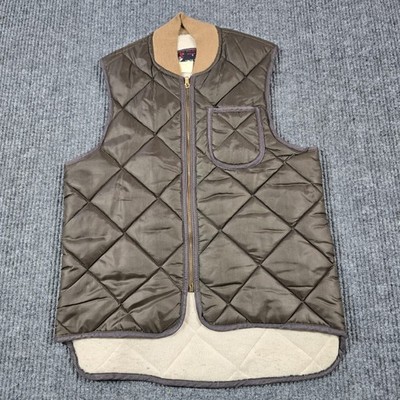 Vintage Red Head Vest Mens Small Quilted Dacron Lined USA Made 70s 80s Hunting