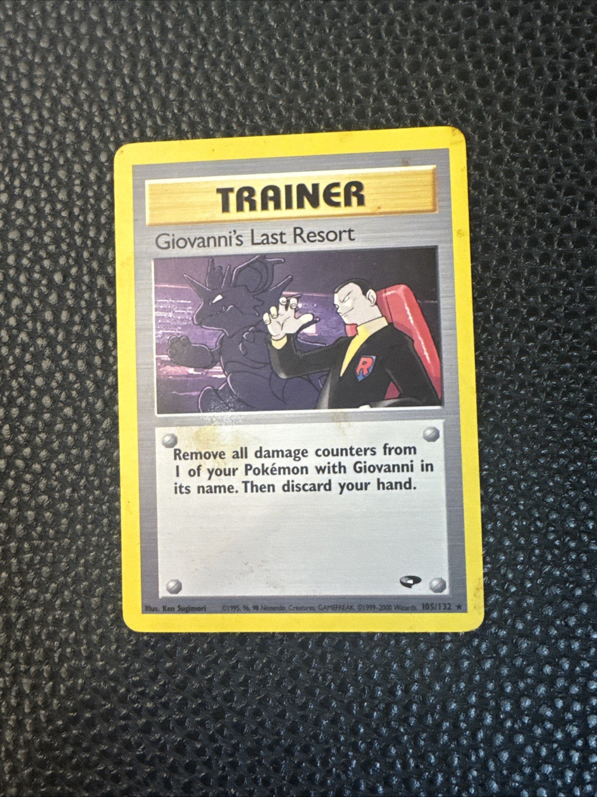 Giovanni's Last Resort 105/132 Pokemon Gym Challenge Regular Ungraded