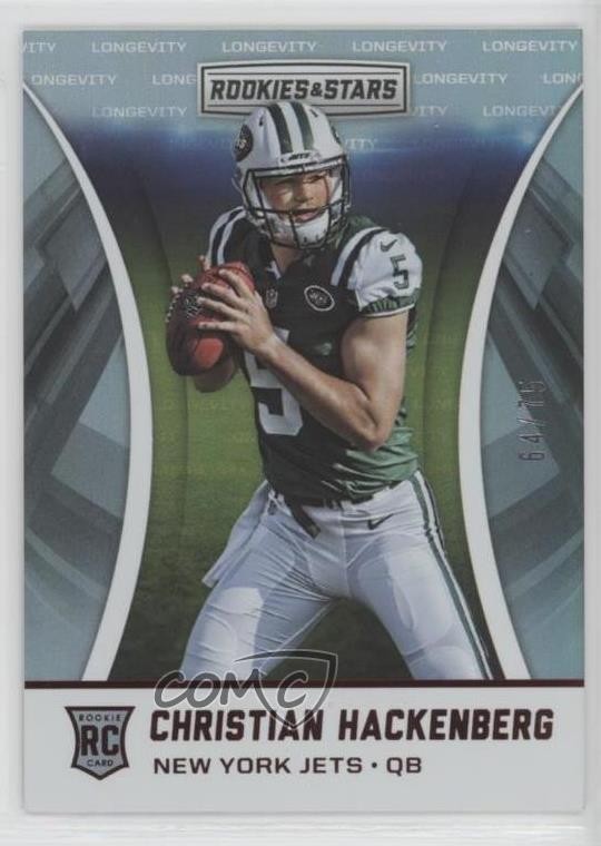 2016 Panini Rookies & Stars One Star Longevity 64/75 Christian Hackenberg RC fm0
