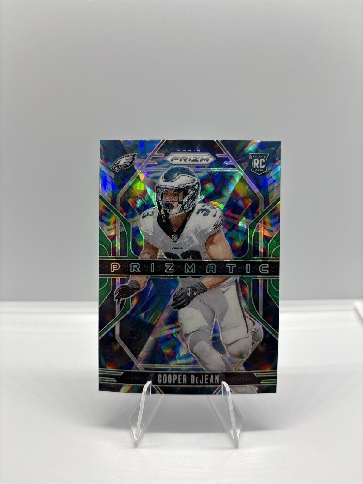 2024 Panini Prizm - Prizmatic Cooper DeJean #6 Green Ice Prizm (RC)