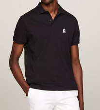 Tommy Hilfiger Men's Dark Blue Interlock Monogram Polo Shirt MW34783-401 Siz S