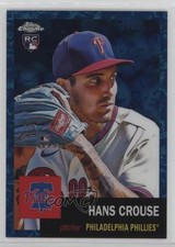 2022 Chrome Platinum Anniversary Blue Mini-Diamond Refractor Hans Crouse 13cr