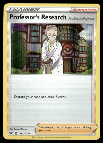 Professor's Research (Professor Magnolia) 178/202 - Sword & Shield - Holo NM