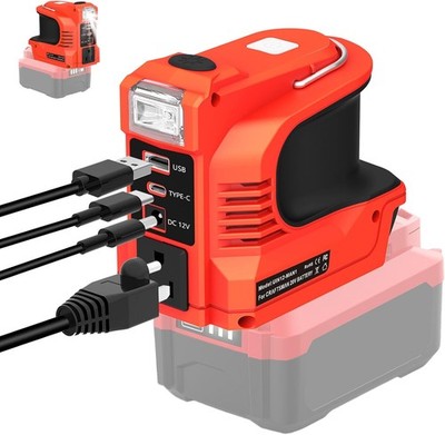 Portable Power Inverter for Craftsman 20V Battery 220W DC 20V to AC 120V 220V