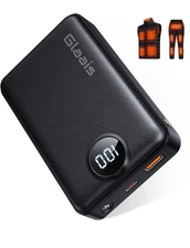 Heated Vest Battery Pack 20000mAh 7.4V/5V, Rechargeable Battery Pack