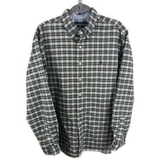 Ralph Lauren Men's Size XL Plaid Classic Fit Long Sleeve Button Down Shirt