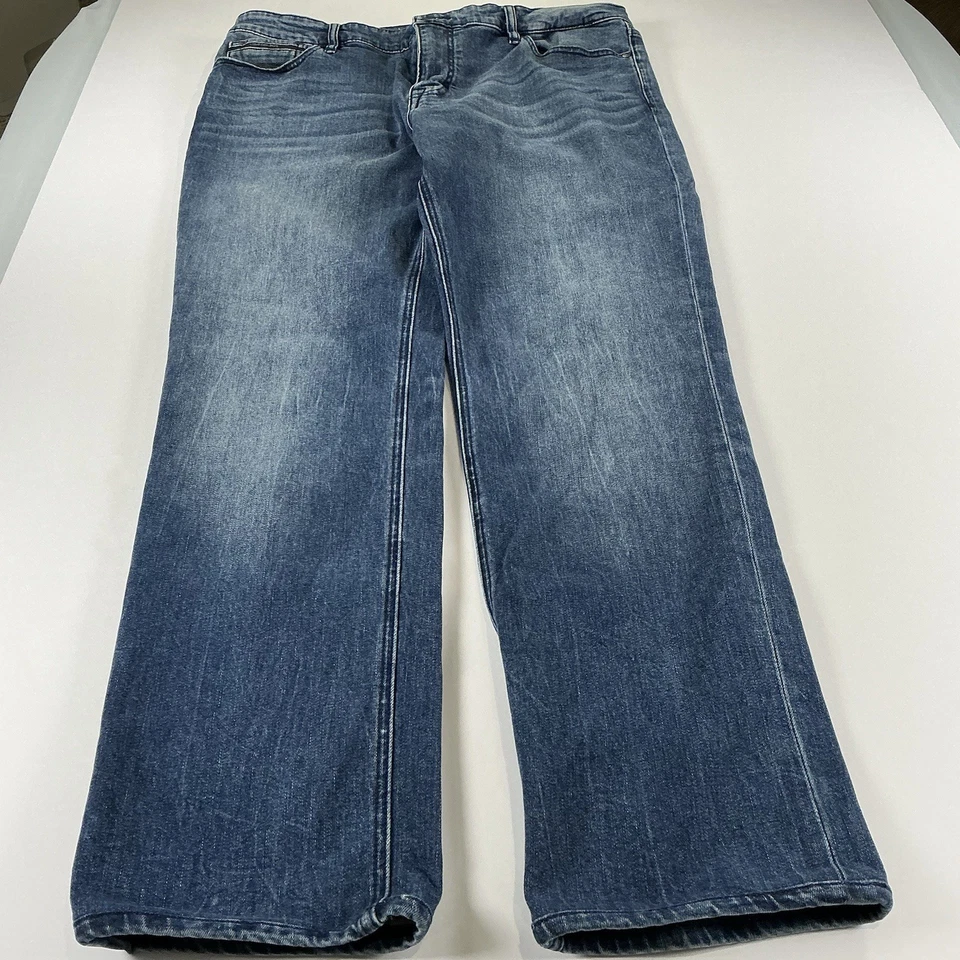 Calvin Klein Men's Straight Leg Blue Distressed Jeans, Size 36x34 - Image 2 of 4