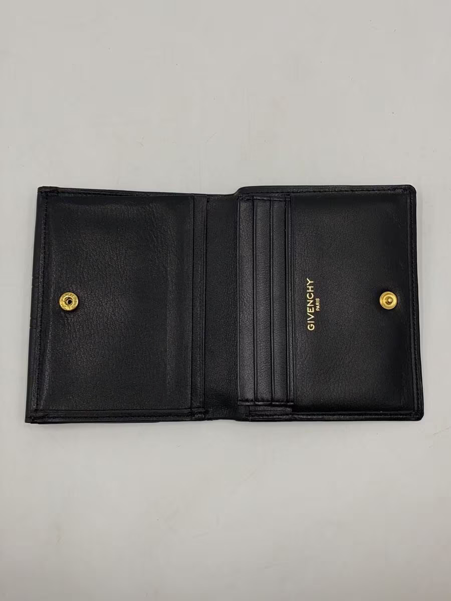 GIVENCHY Bi-fold Wallet Leather Black Men's thumbnail 4