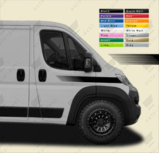 Adatto per Vauxhall Opel Movano (2021-in poi) - Striscia Ala Lato Furgone Camper Camper