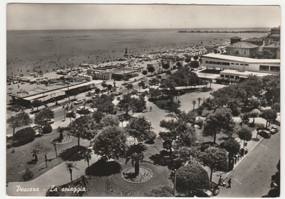 PESCARA - THE BEACH - TRAVEL 1957 -26605-