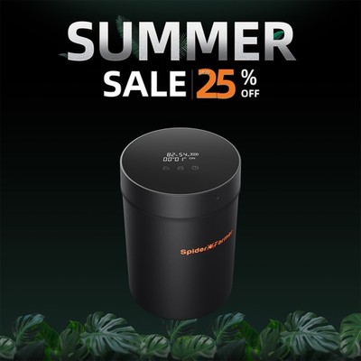 Spider Farmer 2L Vacuum Storage Container with Smart Lid One-touch Freshness