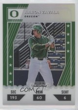 2021 Panini Elite Extra Edition College Tickets Optic Holo Aaron Zavala 00gy