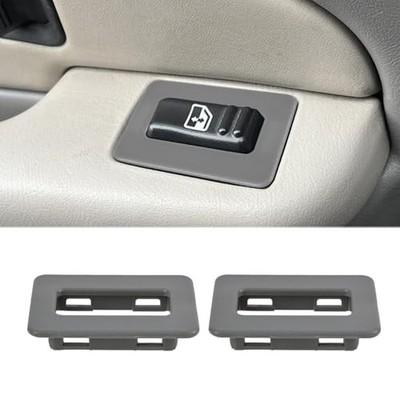 2PCS Rear Power Window Switch for Silverado for Escalade 2000-2002（2PCS Gray)