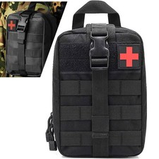 Tactical MOLLE Rip Away EMT Medical First Aid Kit IFAK Medic Pouch Utility Bag A