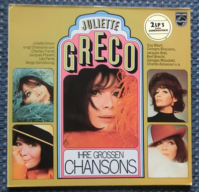 Juliette Greco Ihre Größten Chansons 12'' Vinyl 2 LP`s 1975 Chanson nm/ vg+