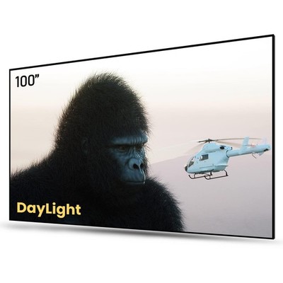 AWOL VISION 100'' UST Projector 85% Ambient  Fixed Frame, Active 3D, HDR -D100