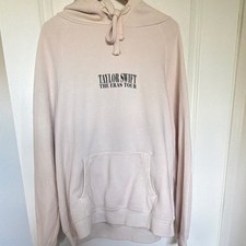 Taylor Swift The Eras Tour Hoodie Beige Cream Large L Concert Merch Official