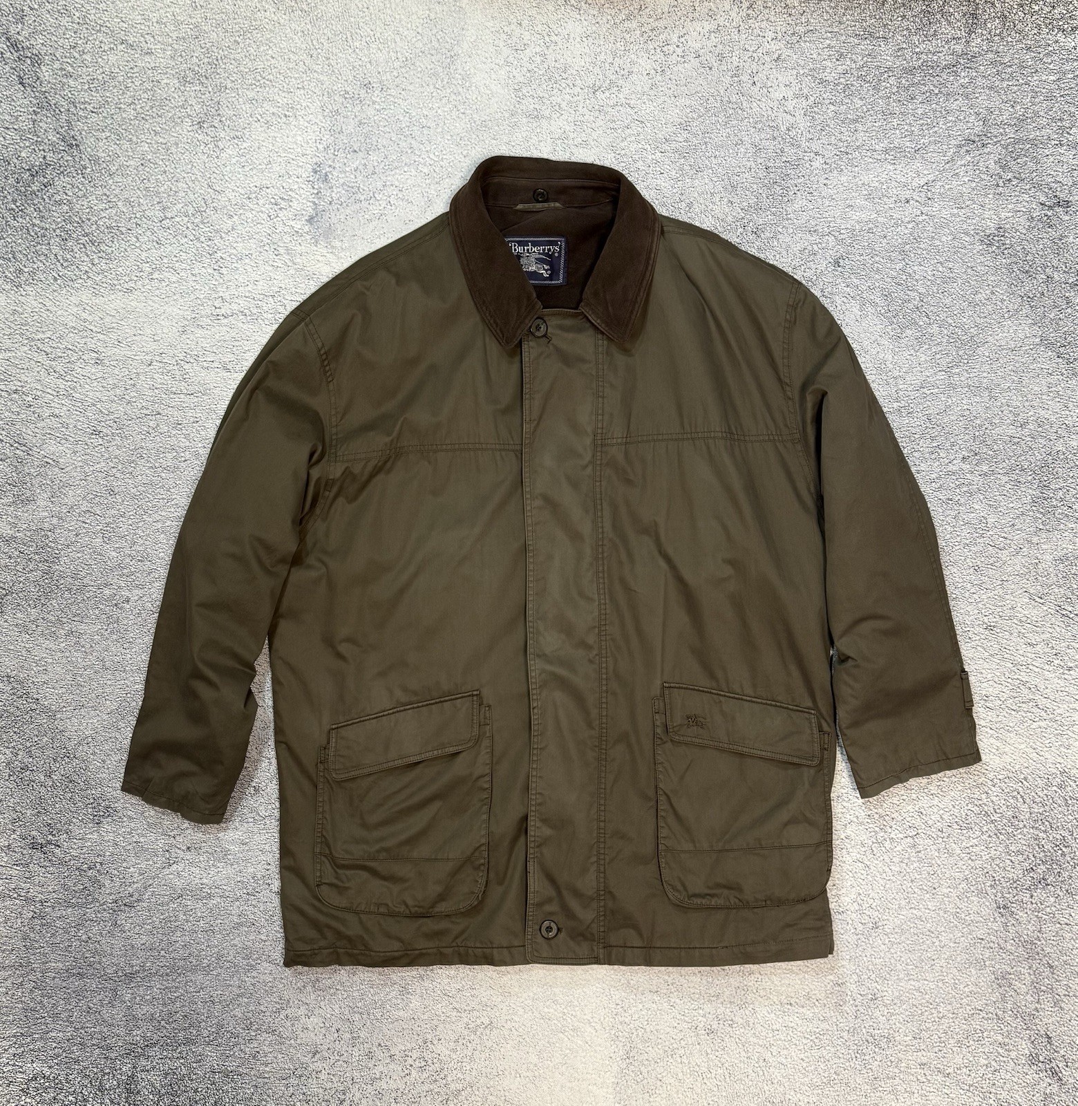 Burberrys Mens Vintage Brown Jacket Nova Check Lined Size 56 UK Coat image 2