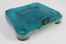 Nintendo 64 N64 OEM Toys R Us Clear Blue White Console Replacement Shell Cos.Da4