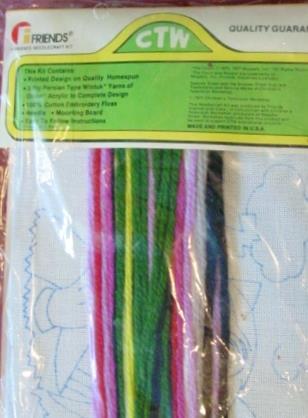 Creative Stitchery - SESAME STREET - "THE COUNT" Needlecraft Kit Jim Henson 1977 - Picture 3 of 3