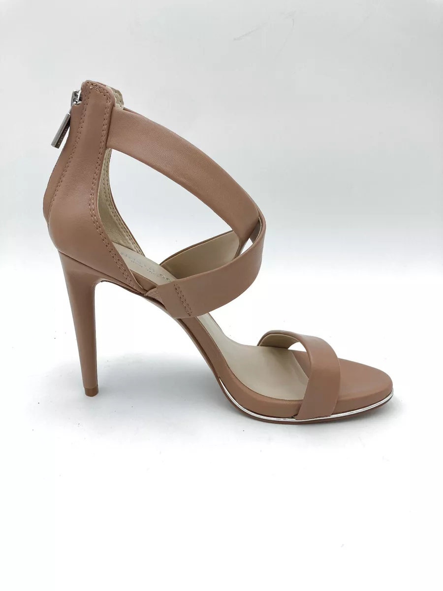 Kenneth Cole Brooke Cross Sandal Latte Leather Size 7 eBay