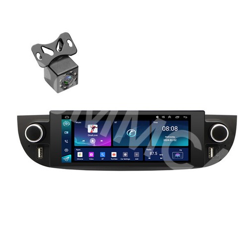 For Apple Carplay Android Auto Player Stereo GPS Cam Fit For Fiat 500 2007-2018