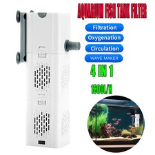 4-IN-1 Internal Aquarium Fish Tank Filter for Filtration Oxygenation Circulation