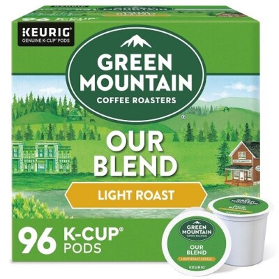Green Mountain Coffee Roasters Our Blend, Light Roast Coffee K Cup Pod, 96 Count