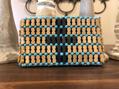 NWOT Beaded Wood Backpack Purse Bags | Nwot Beaded Wood Backpack Purse | Poshmark main image 2