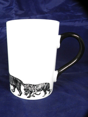 DEKOR SAFARI Konitz R. Drescher Design TIGER Family Coffee Mug Cup Black & White