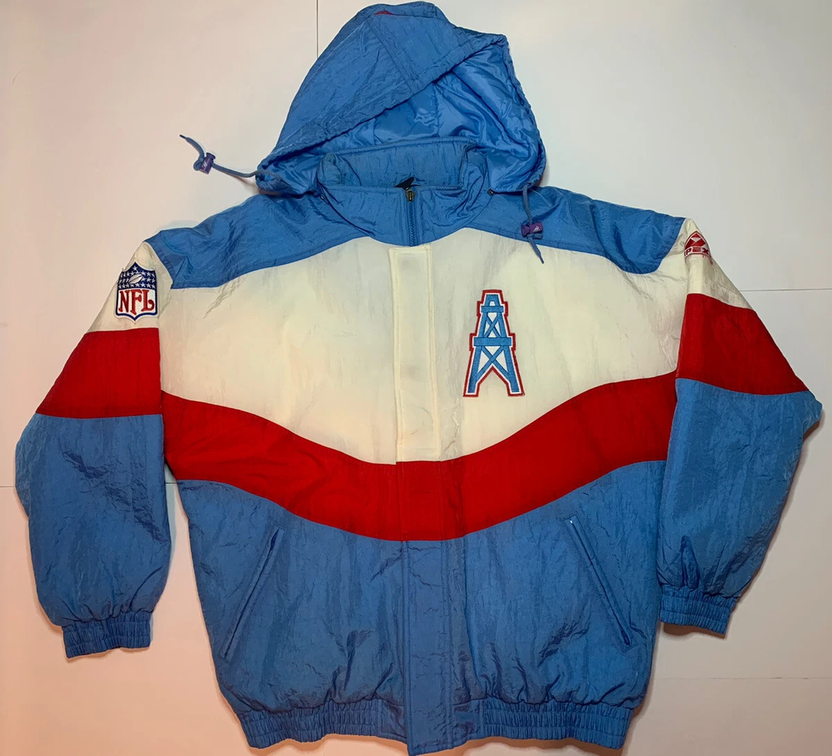 Vintage houston oilers clearance jacket